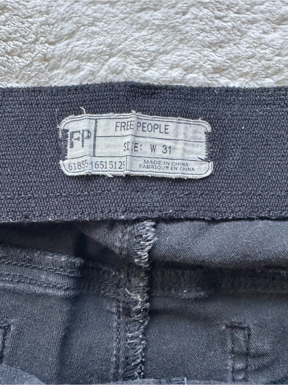 Free People Black Flare Wide-Leg Jeans - Picture 3 of 3